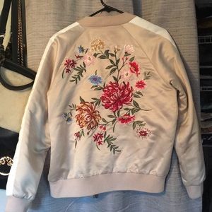 Satin bomber jacket